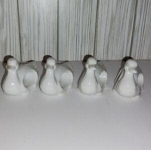 Ceramic Duck Napkin Rings Vintage Japan